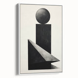 Minimalist Wall Art – Modern Black Geometric Shapes for Simple Home Decor
