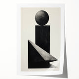 Minimalist Wall Art – Modern Black Geometric Shapes for Simple Home Decor