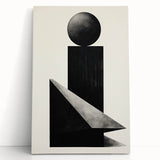Minimalist Wall Art – Modern Black Geometric Shapes for Simple Home Decor
