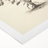 Minimalist Wall Art – Botanical Wildflower Sketch for Simple Home Decor