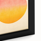 Minimalist Wall Art – Abstract Circle in Sunset Hues for Modern Decor