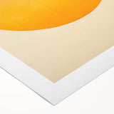 Minimalist Wall Art – Abstract Circle in Sunset Hues for Modern Decor