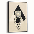 Abstract Minimalist Art: Modern Leopard Geometric Minimalist Wall Art Print