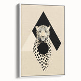 Abstract Minimalist Art: Modern Leopard Geometric Minimalist Wall Art Print