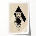 Abstract Minimalist Art: Modern Leopard Geometric Minimalist Wall Art Print