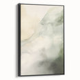 Minimalist Abstract Art: Soft Neutral Tones with Flowing Organic Shapes