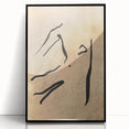 Minimalist Abstract Line Art: Organic Flowing Lines on Neutral Background