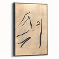 Minimalist Abstract Line Art: Organic Flowing Lines on Neutral Background
