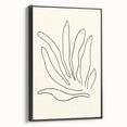Minimalist Botanical Line Art: Elegant Abstract Leaf Design