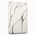 Minimalist Abstract Line Art: Flowing Organic Patterns in Black and White