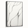 Minimalist Abstract Line Art: Flowing Organic Patterns in Black and White