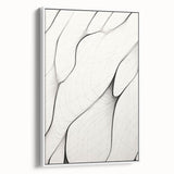 Minimalist Abstract Line Art: Flowing Organic Patterns in Black and White