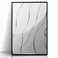 Minimalist Abstract Line Art: Delicate Organic Patterns in Black and White