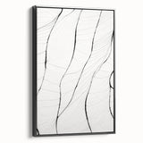 Minimalist Abstract Line Art: Delicate Organic Patterns in Black and White