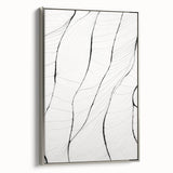 Minimalist Abstract Line Art: Delicate Organic Patterns in Black and White