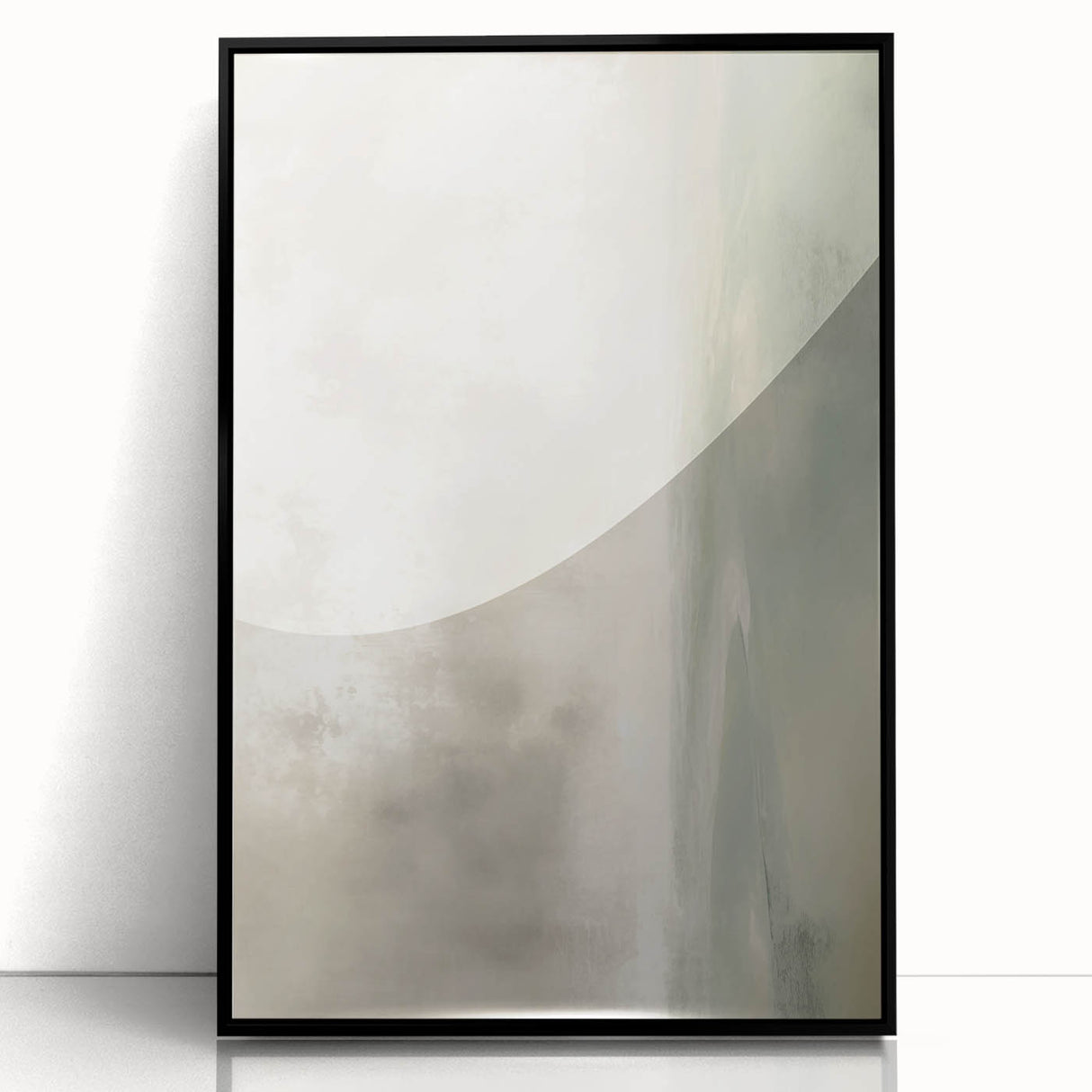 Minimalist Abstract Art: Soft Neutral Tones with Subtle Gradient