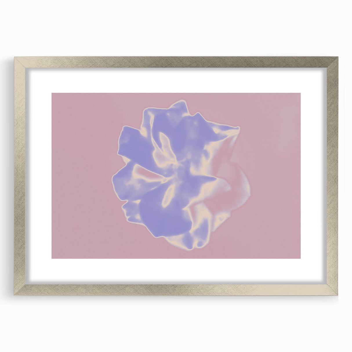 Abstract Nature-Inspired Gradient Flower Art with Soft Pastel Hues