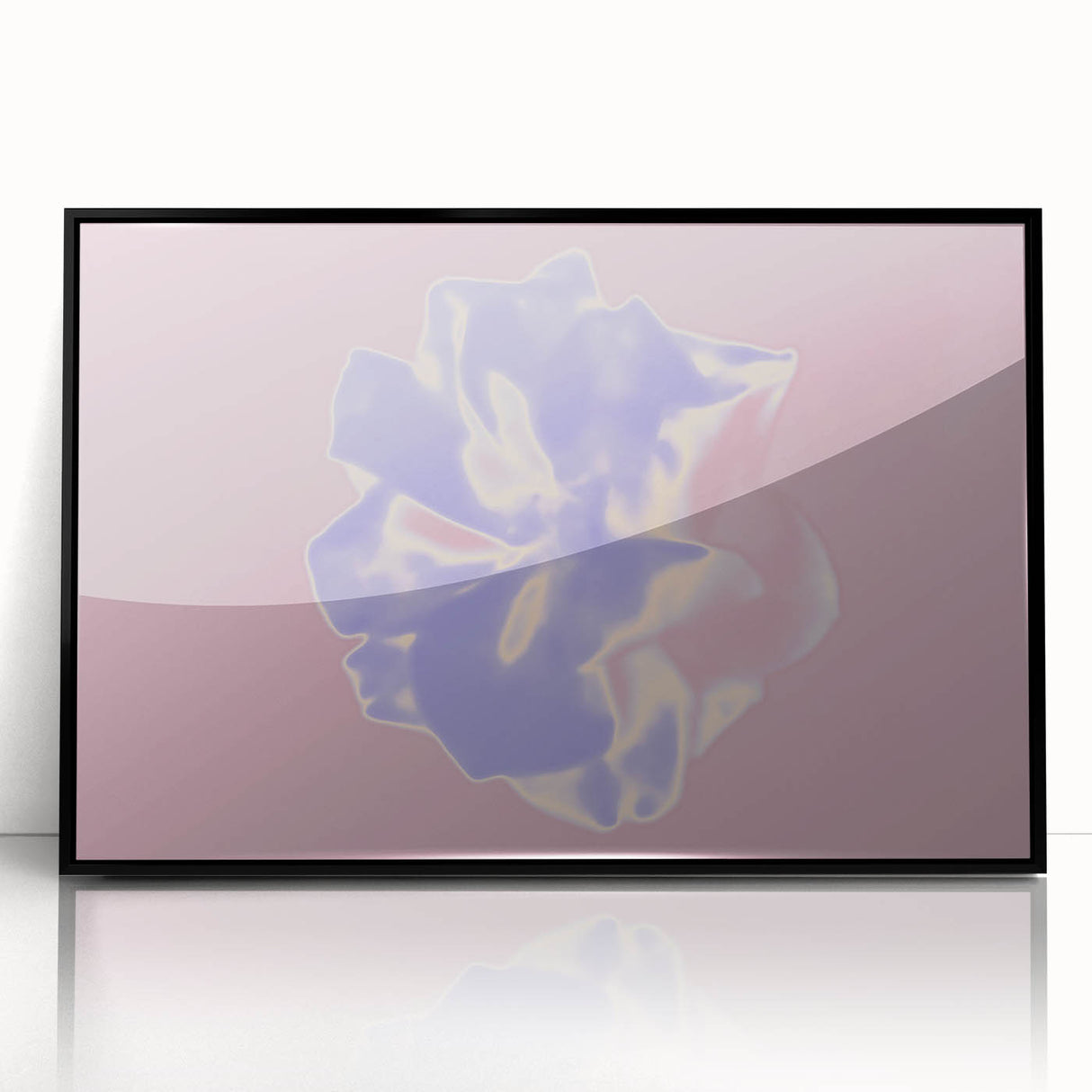 Abstract Nature-Inspired Gradient Flower Art with Soft Pastel Hues