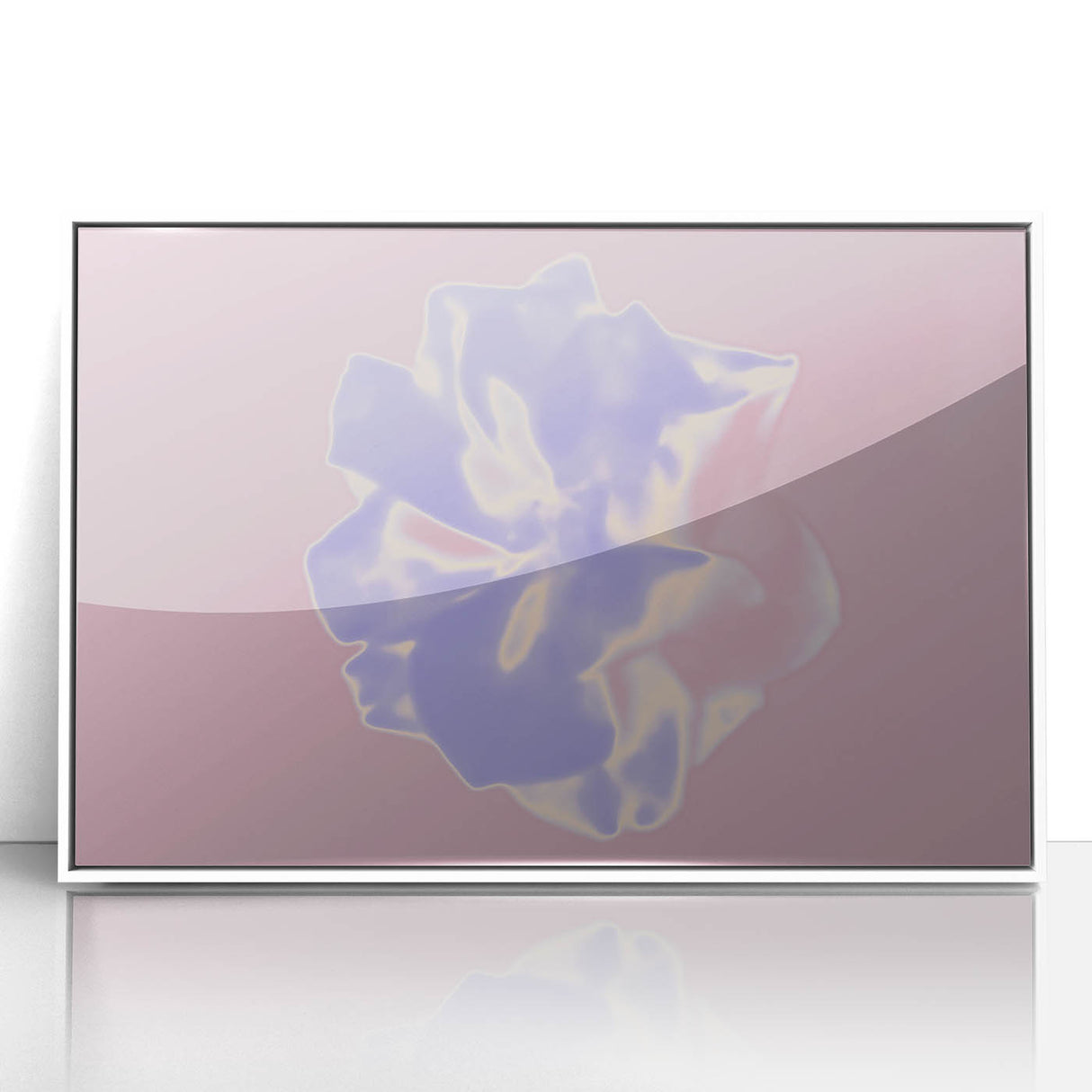 Abstract Nature-Inspired Gradient Flower Art with Soft Pastel Hues