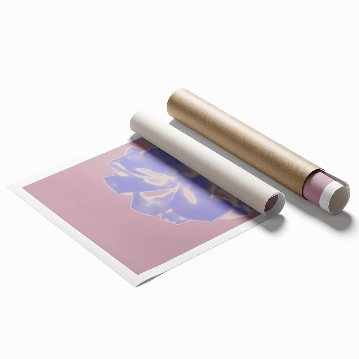 Abstract Nature-Inspired Gradient Flower Art with Soft Pastel Hues