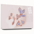Abstract Floral Nature-Inspired Gradient Art with Soft Blue Petals