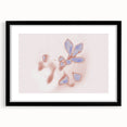 Abstract Floral Nature-Inspired Gradient Art with Soft Blue Petals