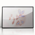 Abstract Floral Nature-Inspired Gradient Art with Soft Blue Petals