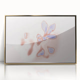 Abstract Floral Nature-Inspired Gradient Art with Soft Blue Petals