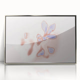 Abstract Floral Nature-Inspired Gradient Art with Soft Blue Petals