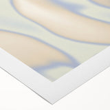 Abstract Nature-Inspired Gradient Wall Art with Beige and Blue Hues