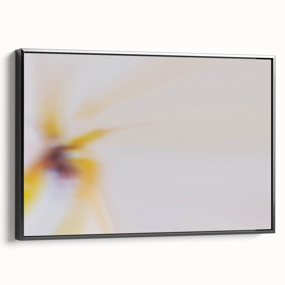 Abstract Nature-Inspired Wall Art with Soft Yellow and White Gradients