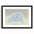 Abstract Blue Gradient Wall Art with Subtle Grainy Textured Hues