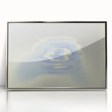 Abstract Blue Gradient Wall Art with Subtle Grainy Textured Hues