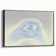 Abstract Blue Gradient Wall Art with Subtle Grainy Textured Hues