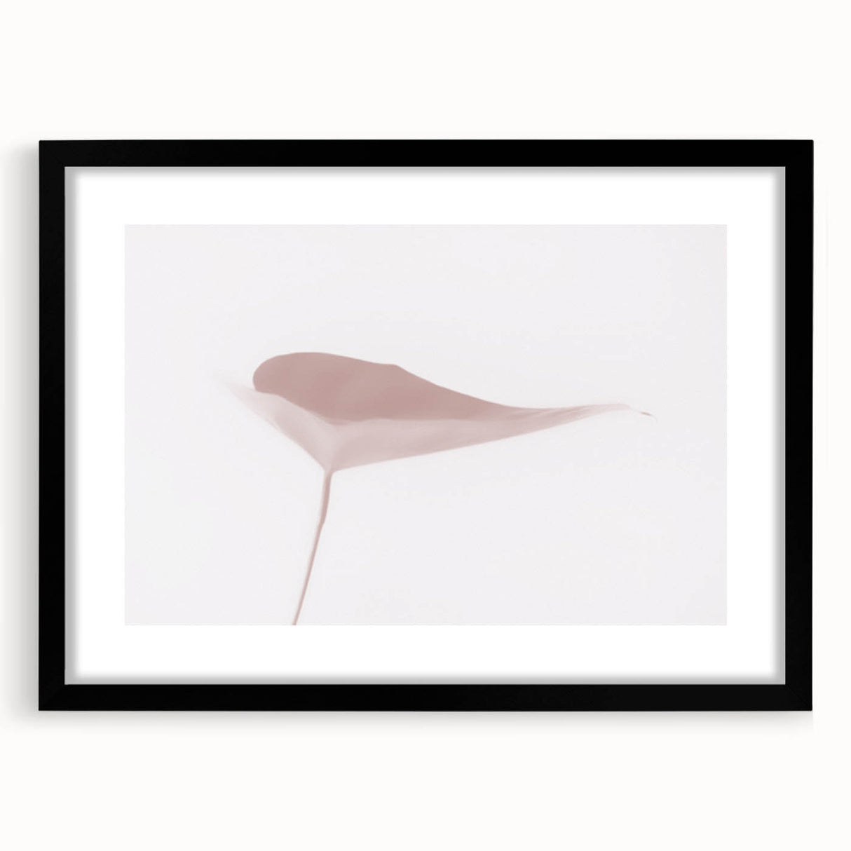 Nature-Inspired Abstract Leaf Art | Soft Grainy Gradient Canvas