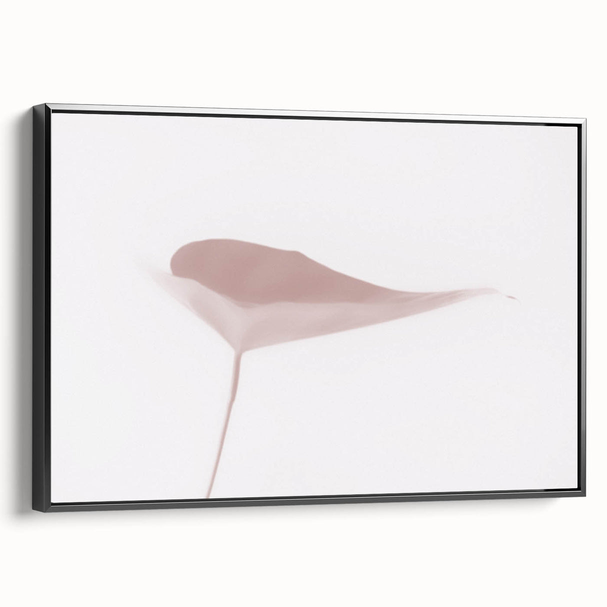 Nature-Inspired Abstract Leaf Art | Soft Grainy Gradient Canvas