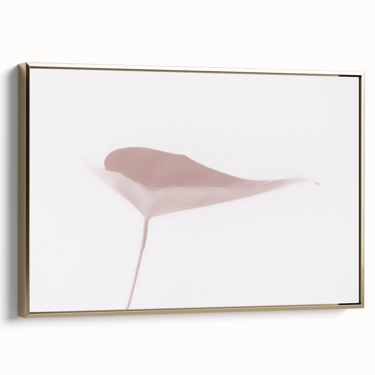 Nature-Inspired Abstract Leaf Art | Soft Grainy Gradient Canvas