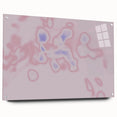Abstract Pink and Blue Gradient Art | Nature-Inspired Modern Wall Décor