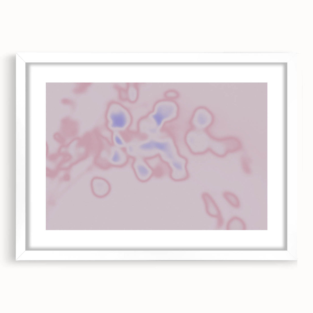 Abstract Pink and Blue Gradient Art | Nature-Inspired Modern Wall Décor