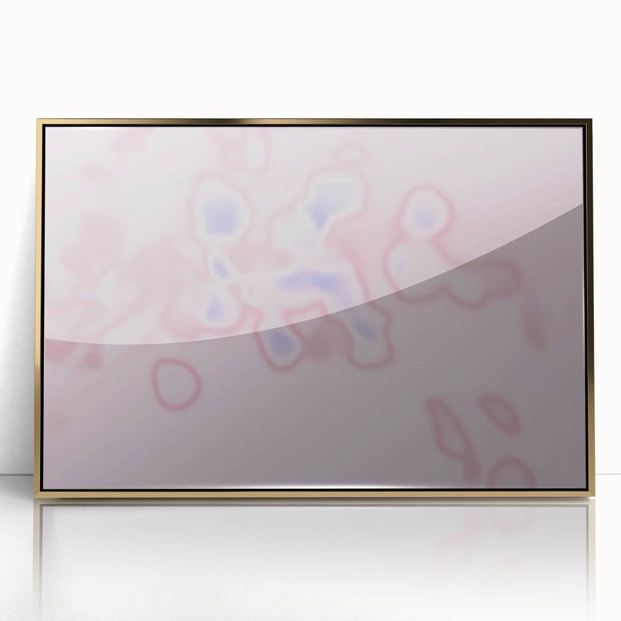 Abstract Pink and Blue Gradient Art | Nature-Inspired Modern Wall Décor