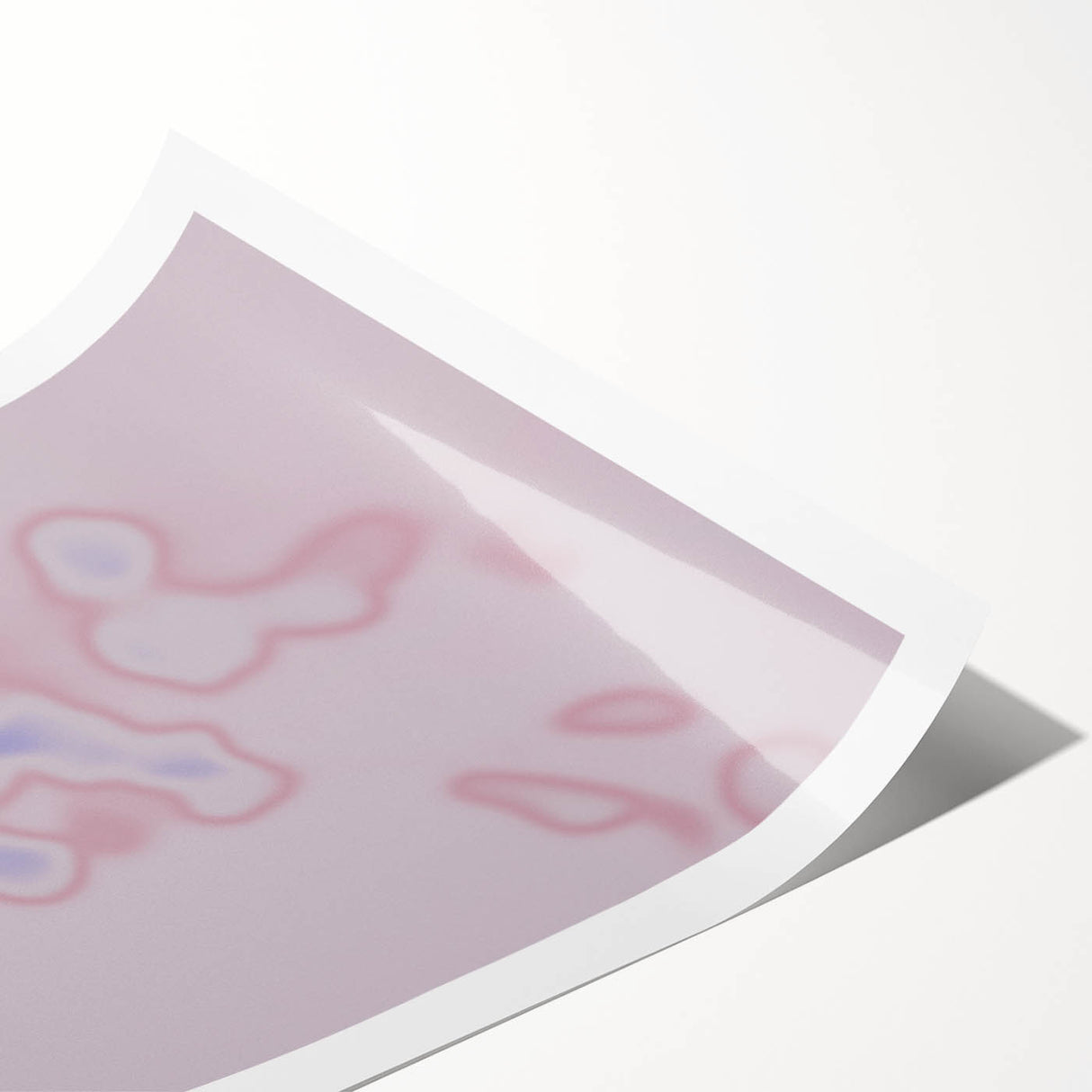 Abstract Pink and Blue Gradient Art | Nature-Inspired Modern Wall Décor