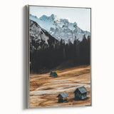 Alpine Serenity - Rustic Mountain Cabin Art
