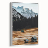 Alpine Serenity - Rustic Mountain Cabin Art