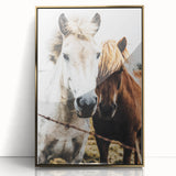 Equine Companions - Rustic Horse Portrait Art