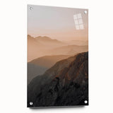 Sunset Mountain Majesty - Rustic Landscape Art