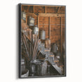Antique Lamp Oil & Tools Wall Art – Rustic Wooden Farmhouse Decor