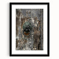 Weathered Lion Door Knocker Wall Art – Rustic Elegance Decor