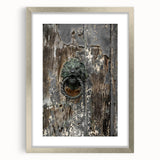 Weathered Lion Door Knocker Wall Art – Rustic Elegance Decor