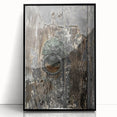 Weathered Lion Door Knocker Wall Art – Rustic Elegance Decor