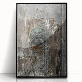 Weathered Lion Door Knocker Wall Art – Rustic Elegance Decor